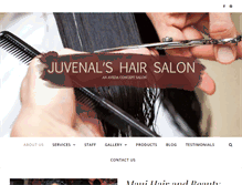 Tablet Screenshot of juvenalhairsalon.com